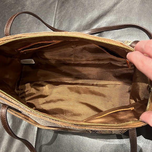 HOBO Friar Leather Python Embossed Shoulder Bag - Picture 8 of 10